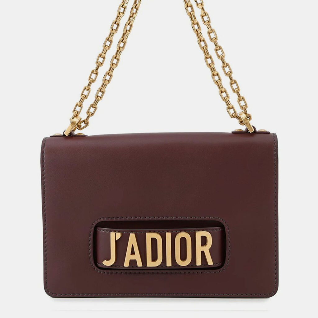 Dior J'Adior Chain shoulder Bordeaux Leather