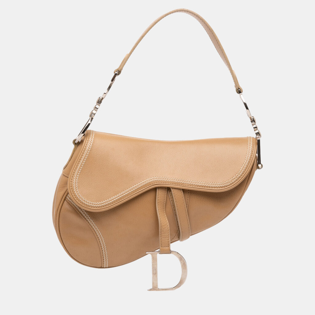 Dior Brown Leather Saddle Bag Dior Brown Leather Saddle Bag
