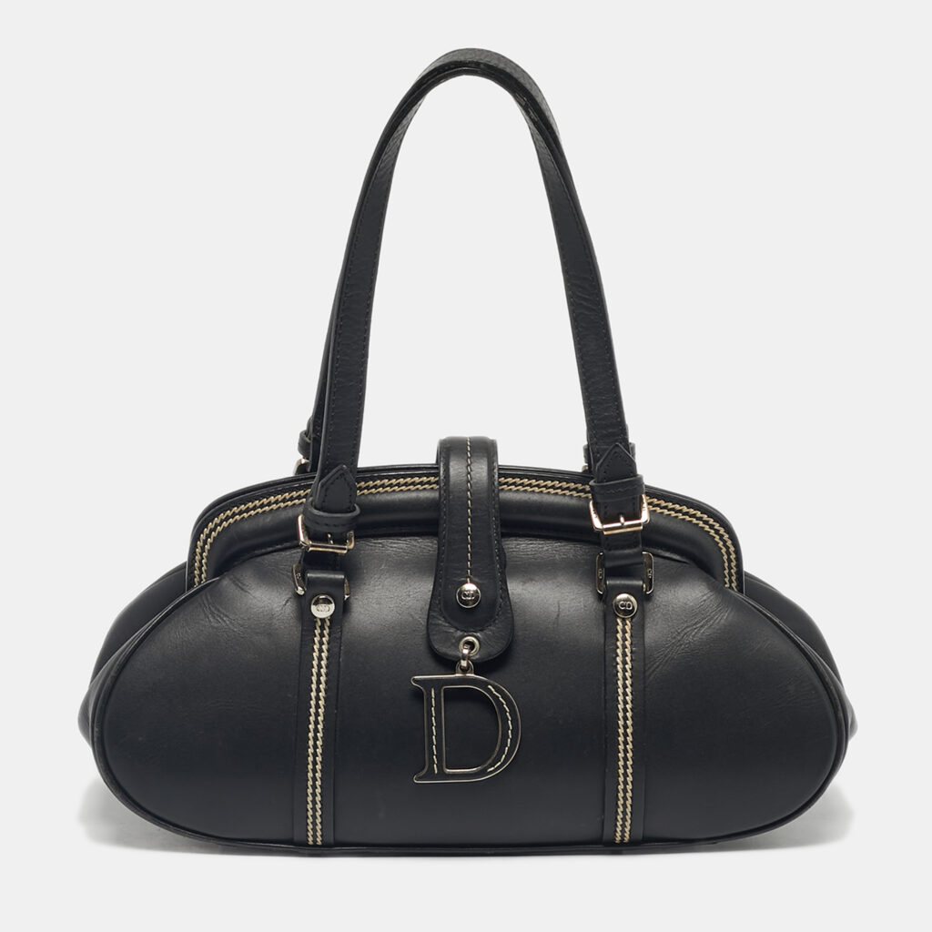 Dior Black Leather Detective Frame Bag Dior Black Leather Detective Frame Bag