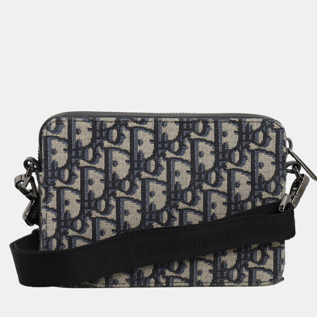 Oblique Zipped with Strap Pouch Crossbody Bag