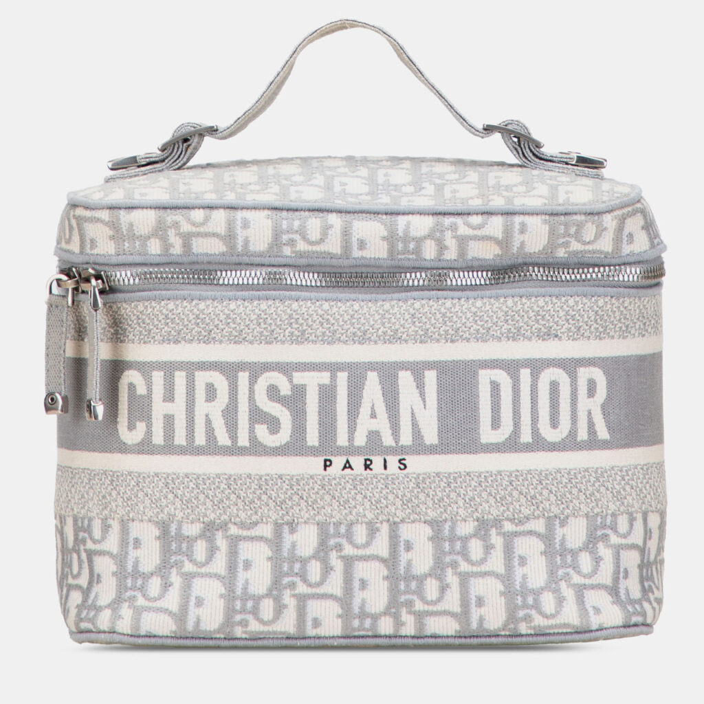 Dior Grey Oblique Canvas Diortravel Vanity Case