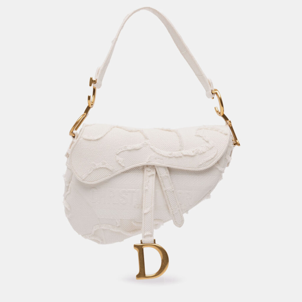Dior Multicolor Embroidered Canvas Saddle Bag Dior Multicolor Embroidered Canvas Saddle Bag
