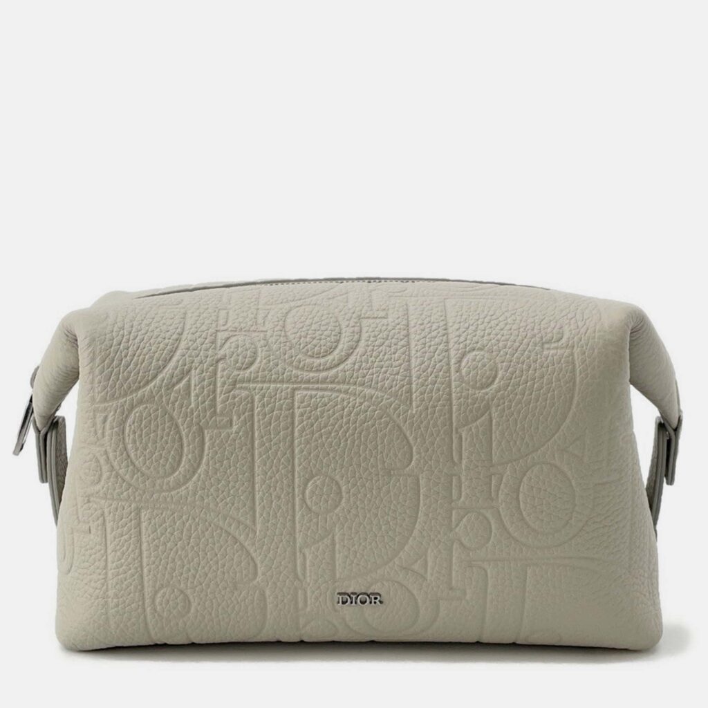 Dior Gravity Pouch Gray Leather