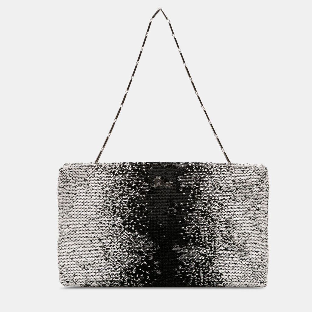 Dior Black Sequin Clutch Dior Black Sequin Clutch