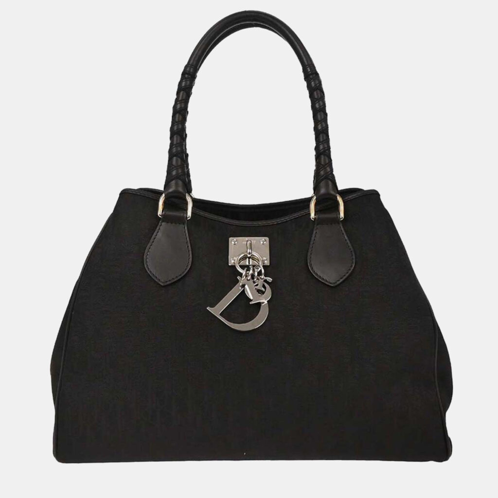 Christian Dior Black Lovely Trotter Tote Bag Christian Dior Black Lovely Trotter Tote Bag