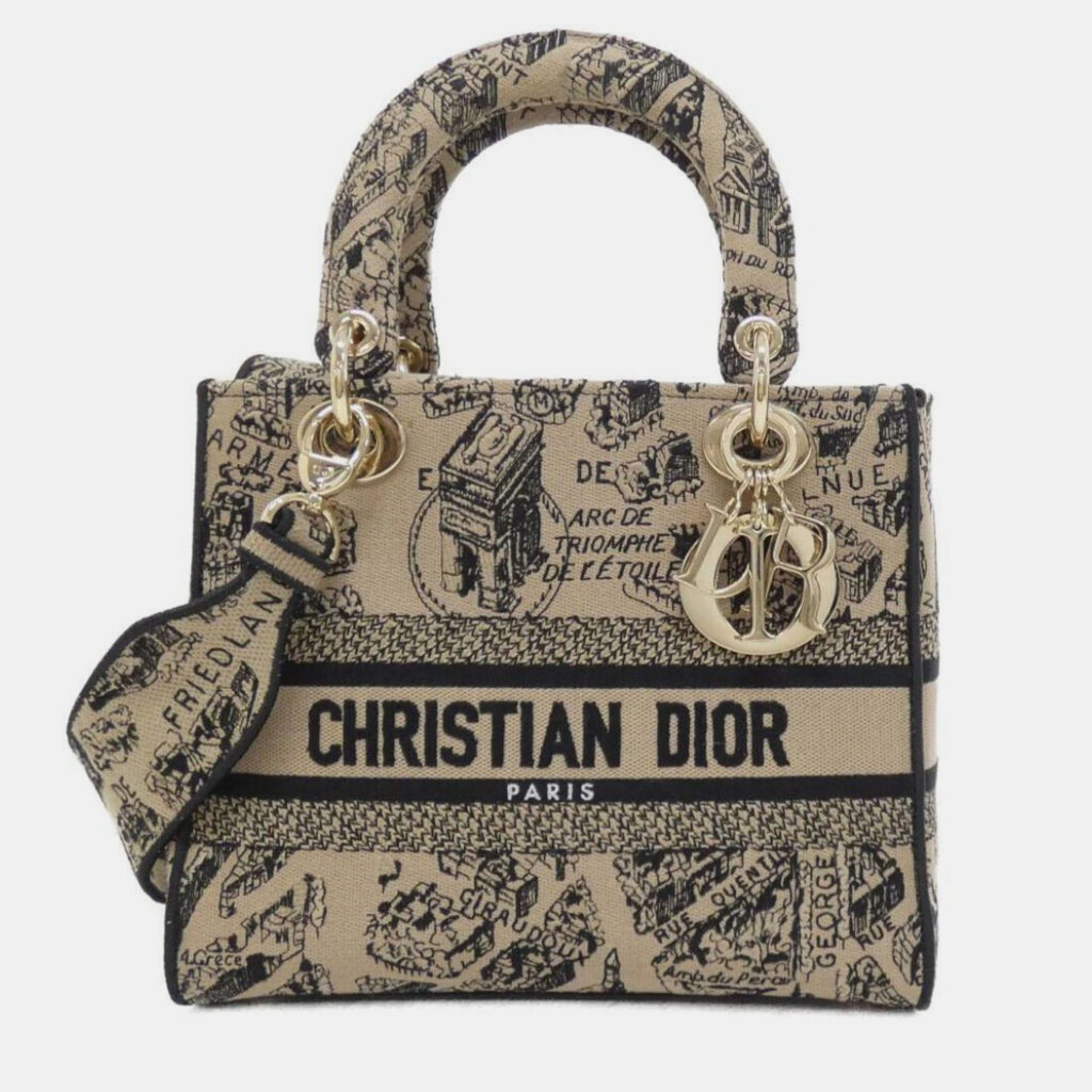 Christian Dior Plan De Paris Lady D-Light Medium Handbag