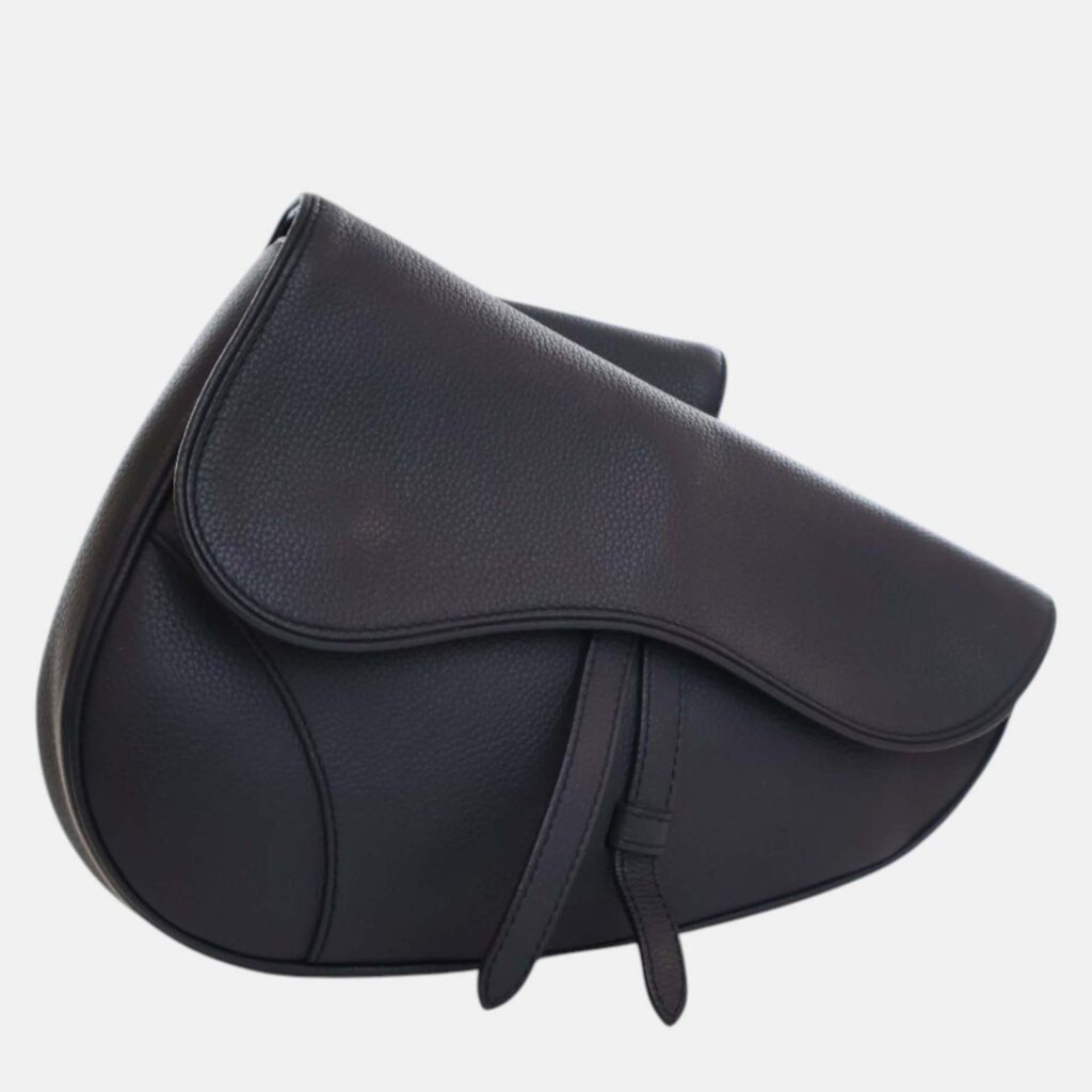 Dior Navy Blue Grained Calfskin Saddle Crossbody Dior Navy Blue Grained Calfskin Saddle Crossbody