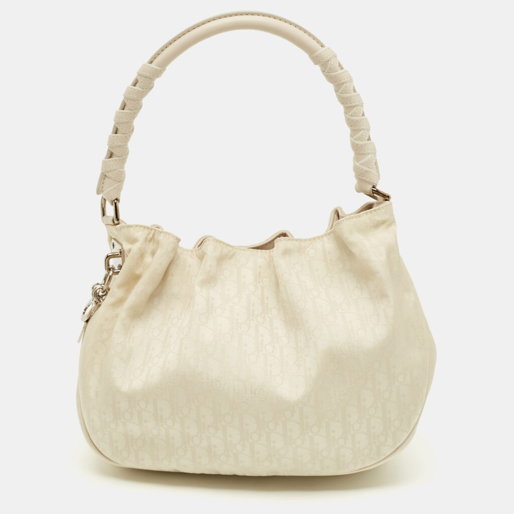 Dior Off White Diorissimo Nylon Lovely Hobo Dior Off White Diorissimo Nylon Lovely Hobo