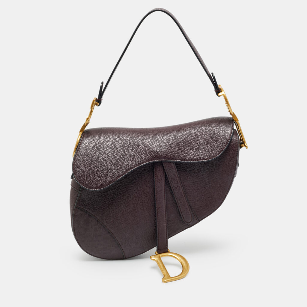 Dior Saddle Burgundy Leather Shoulder Bag Dior Saddle Burgundy Leather Shoulder Bag