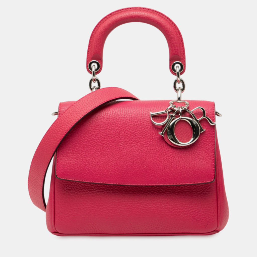 Dior Pink Mini Leather Be Dior Flap