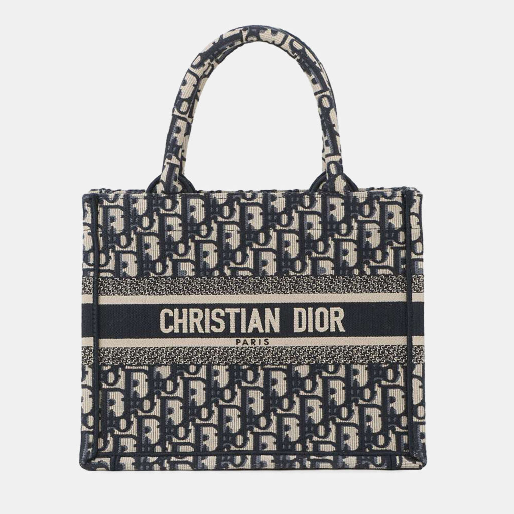Dior Book Tote Navy/Beige Canvas Size Small Dior Book Tote Navy/Beige Canvas Size Small