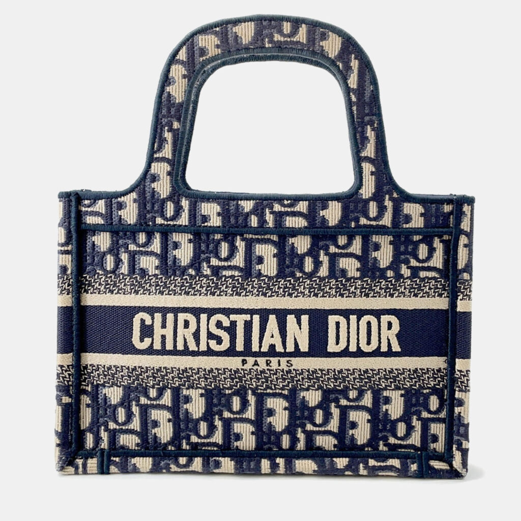 Dior Oblique Book Tote Navy Canvas Size Mini Dior Oblique Book Tote Navy Canvas Size Mini