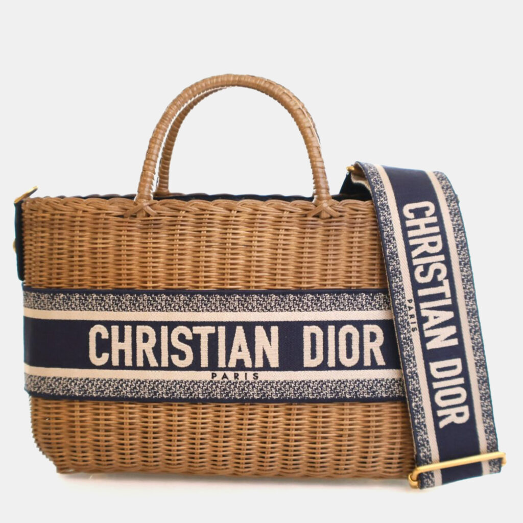 Dior Wicker Basket Bag