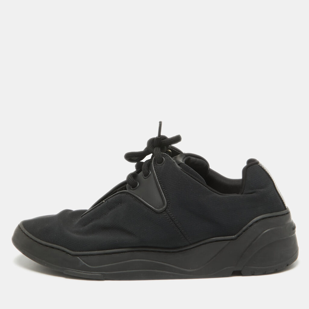 Dior Black Canvas and Leather Lace Up Sneakers Size 39 Dior Black Canvas and Leather Lace Up Sneakers Size 39