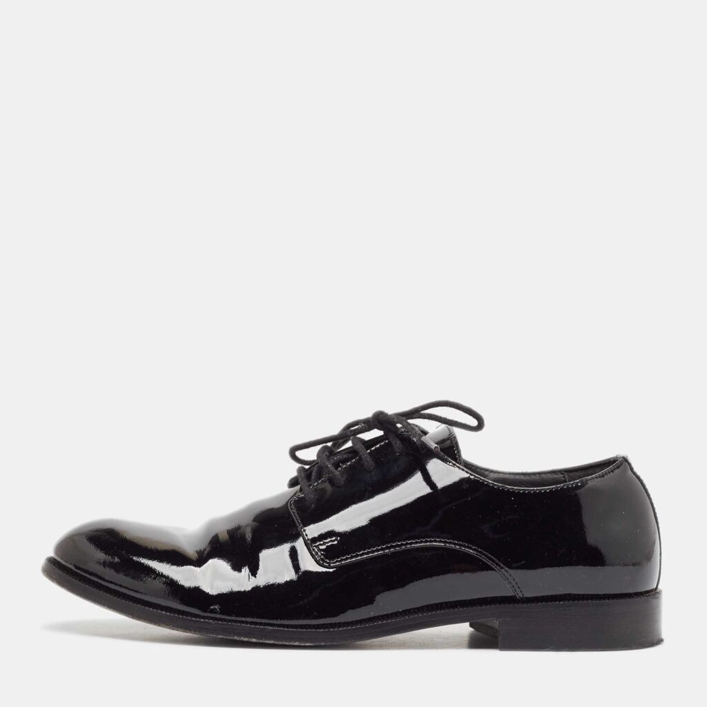 Dior Black Patent Leather Lace Up Derby Size 34 Dior Black Patent Leather Lace Up Derby Size 34