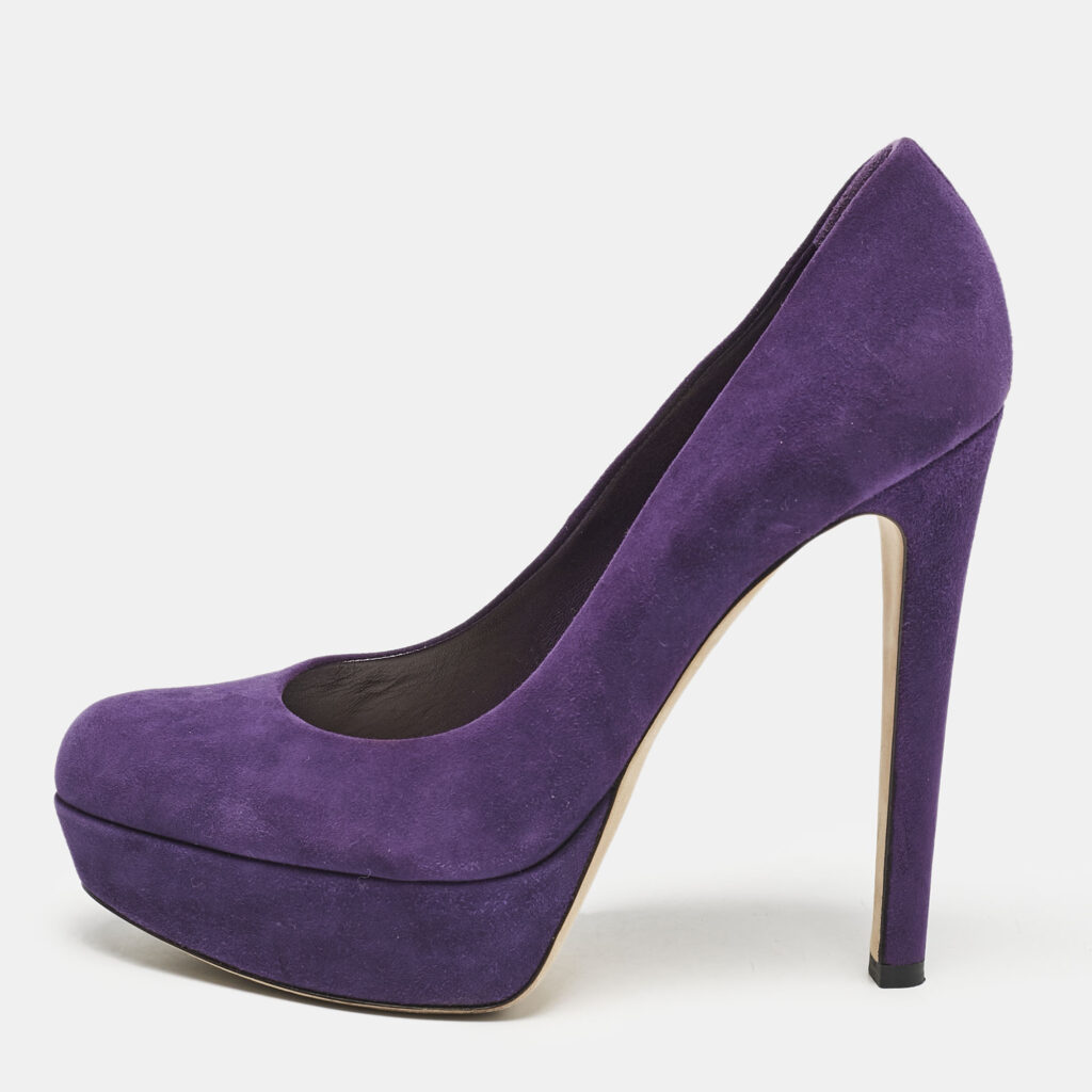 Dior Purple Suede Miss Dior Platform Pumps Size 38 Dior Purple Suede Miss Dior Platform Pumps Size 38