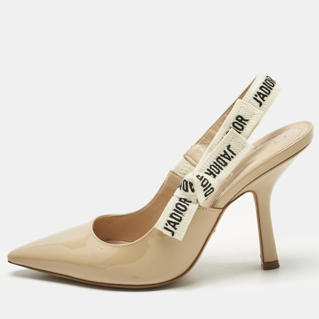 Dior Beige Patent Leather J'Adior Pumps Size 35.5 Dior Beige Patent Leather J'Adior Pumps Size 35.5