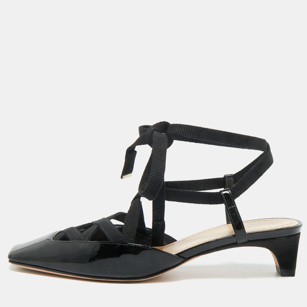Dior Black Patent Leather and Satin D-Envol Pumps Size 36.5 Dior Black Patent Leather and Satin D-Envol Pumps Size 36.5