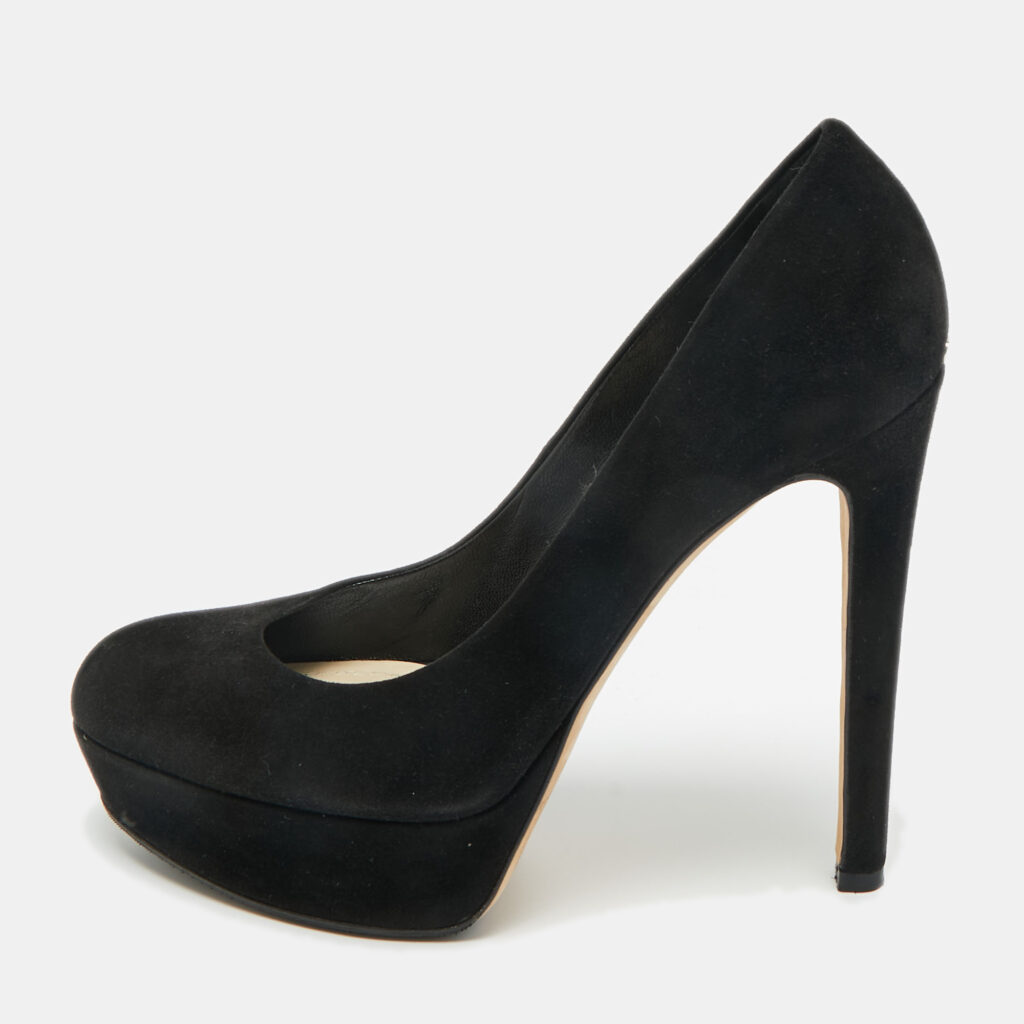 Dior Black Suede Platform Pumps Size 38 Dior Black Suede Platform Pumps Size 38