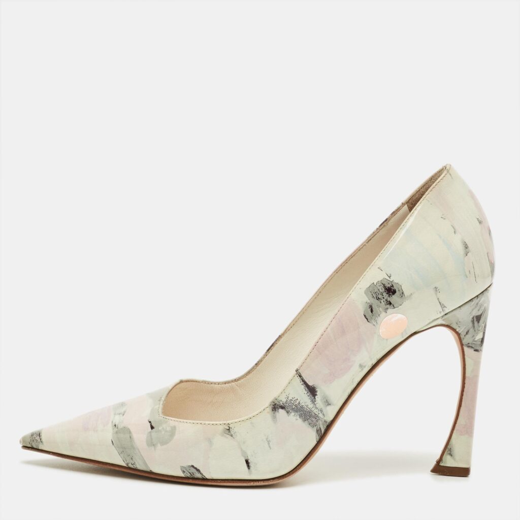 Dior Multicolor Patent Leather Dioressence Pointed Toe Pumps Size 37.5 Dior Multicolor Patent Leather Dioressence Pointed Toe Pumps Size 37.5