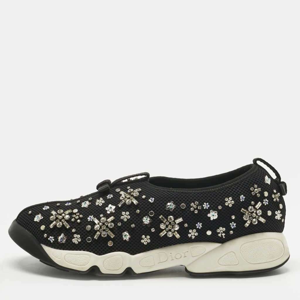Dior Black Mesh Fusion Low Top Sneakers Size 39 Dior Black Mesh Fusion Low Top Sneakers Size 39