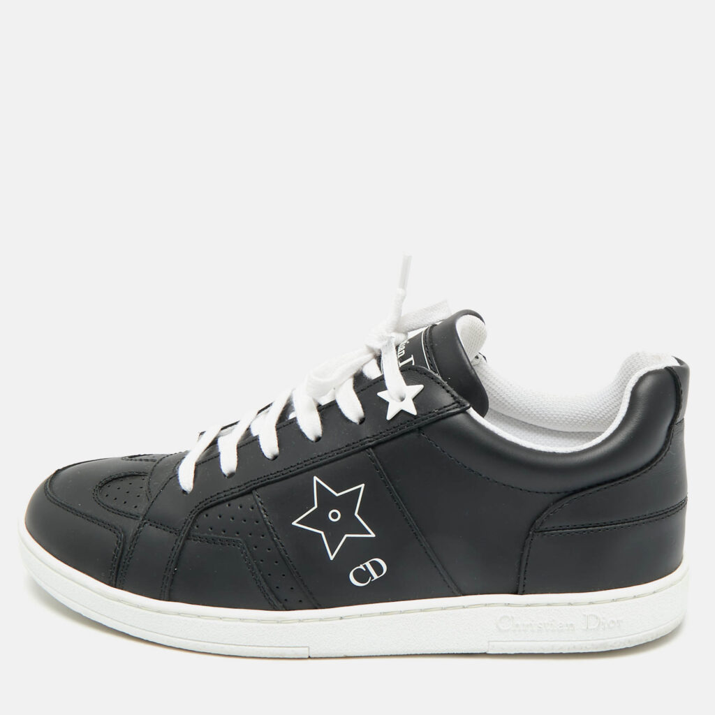 Dior Black Leather D-star Lace Up Sneakers Size 36.5 Dior Black Leather D-star Lace Up Sneakers Size 36.5