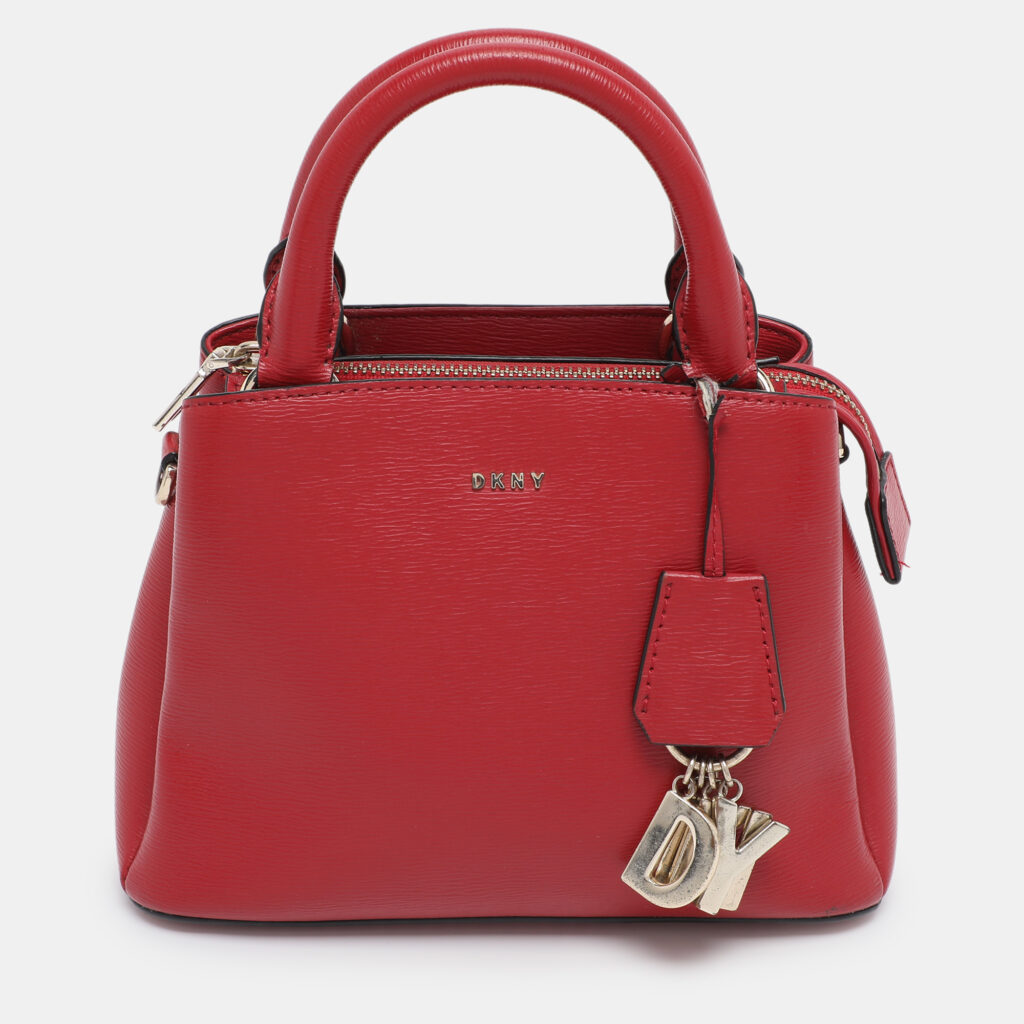 DKNY Red Leather Paige Tote