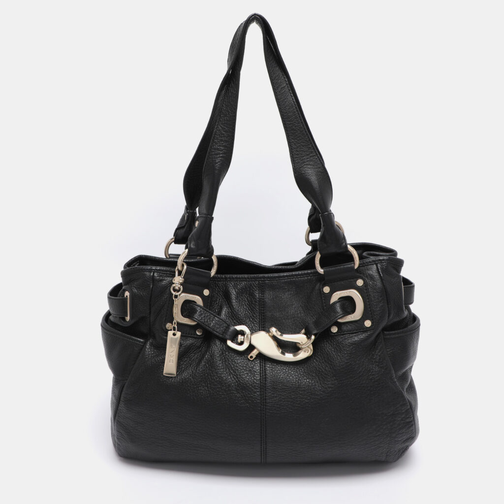 Dkny Black Leather Satchel
