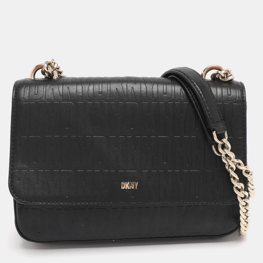 Dkny Black Leather Sina Shoulder Bag Dkny Black Leather Sina Shoulder Bag