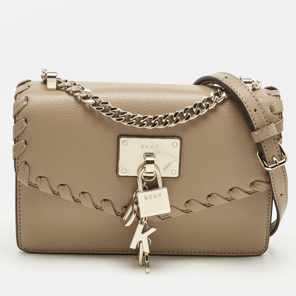 Dkny Beige Leather Elissa Crossbody Bag Dkny Beige Leather Elissa Crossbody Bag