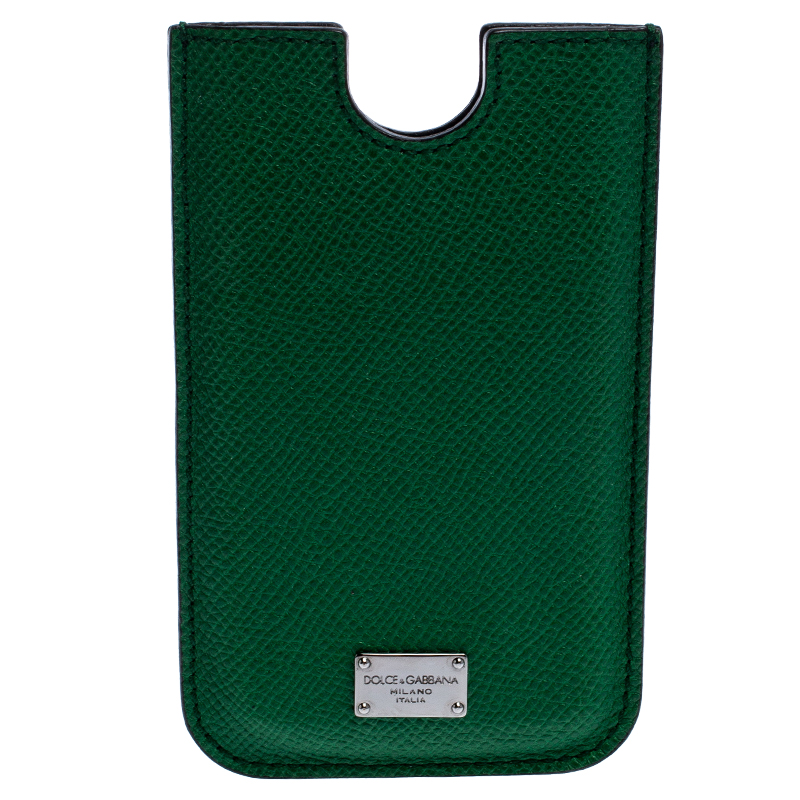 Dolce & Gabbana Green Leather iPhone 4 Case Dolce & Gabbana Green Leather iPhone 4 Case