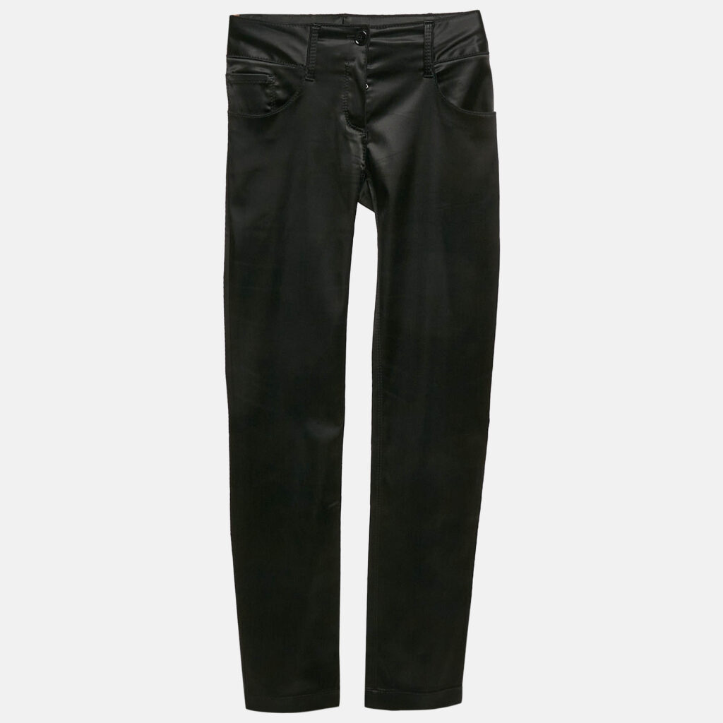 Dolce & Gabbana Black Satin Skinny Formal Trousers XS Dolce & Gabbana Black Satin Skinny Formal Trousers XS