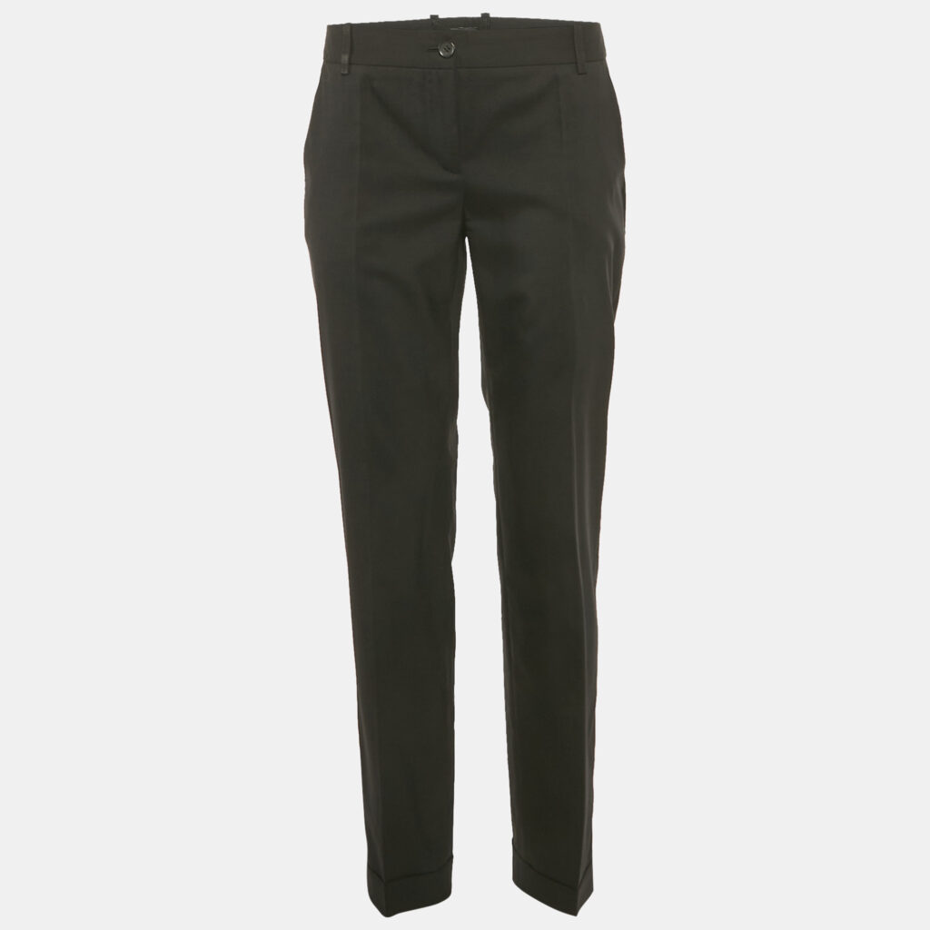 D&G Black Wool Formal Trousers S D&G Black Wool Formal Trousers S