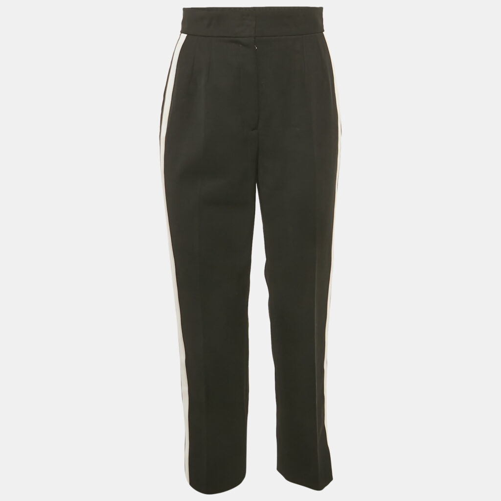 Dolce & Gabbana Black Gabardine Tapered Trousers S