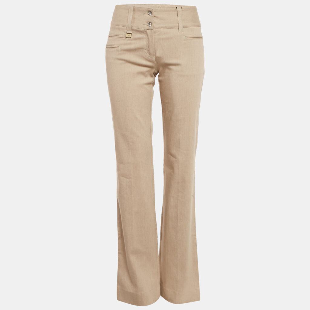 Dolce & Gabbana Beige Cotton Straight-Leg Jeans S Waist 28" Dolce & Gabbana Beige Cotton Straight-Leg Jeans S Waist 28"