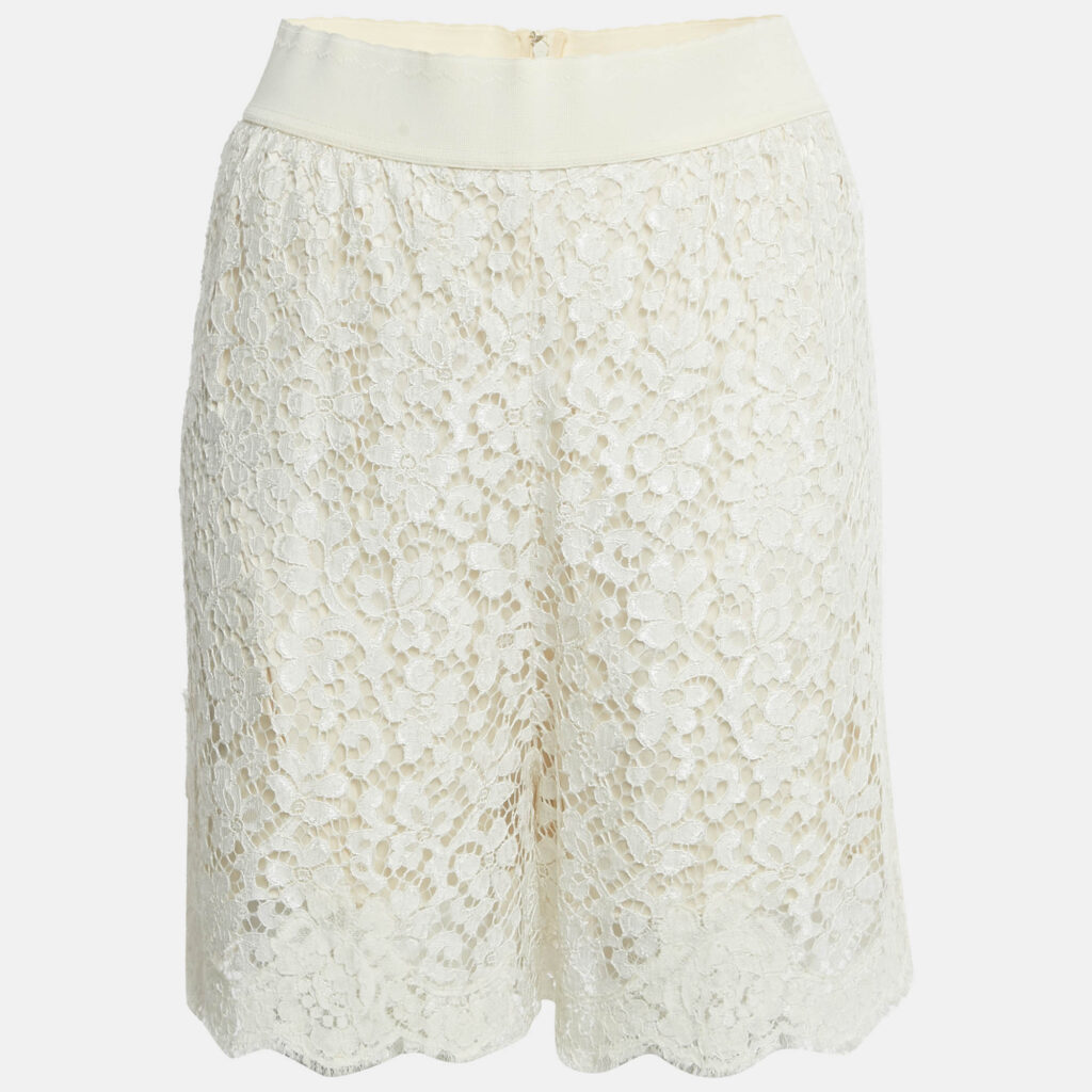 Dolce & Gabbana White Lace Shorts S Dolce & Gabbana White Lace Shorts S