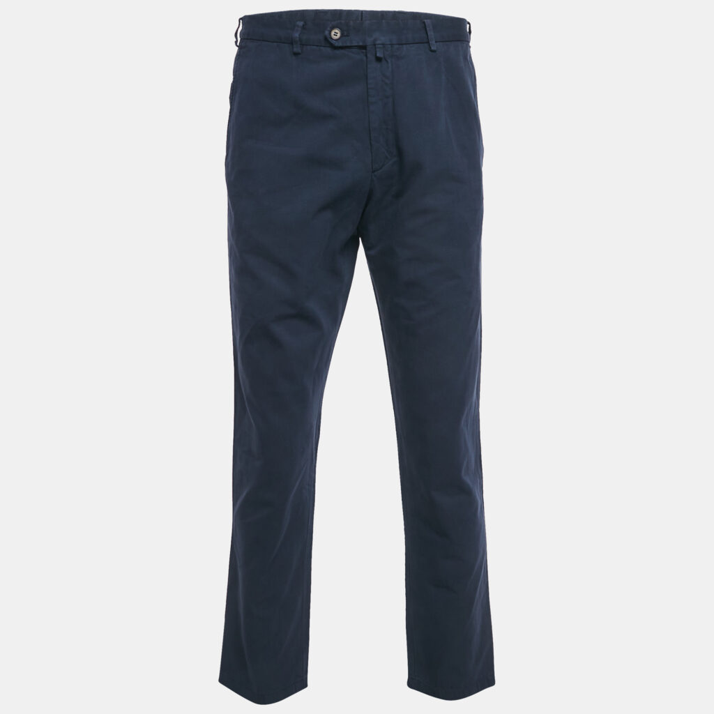 Dolce & Gabbana Blue Cotton Formal Trousers XXL Dolce & Gabbana Blue Cotton Formal Trousers XXL