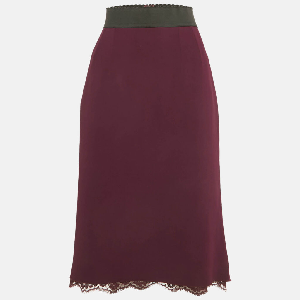 luxury-women-dolcegabbana-used-clothes-p1250746-004-1.jpg Dolce & Gabbana Purple Crepe Pencil Skirt M