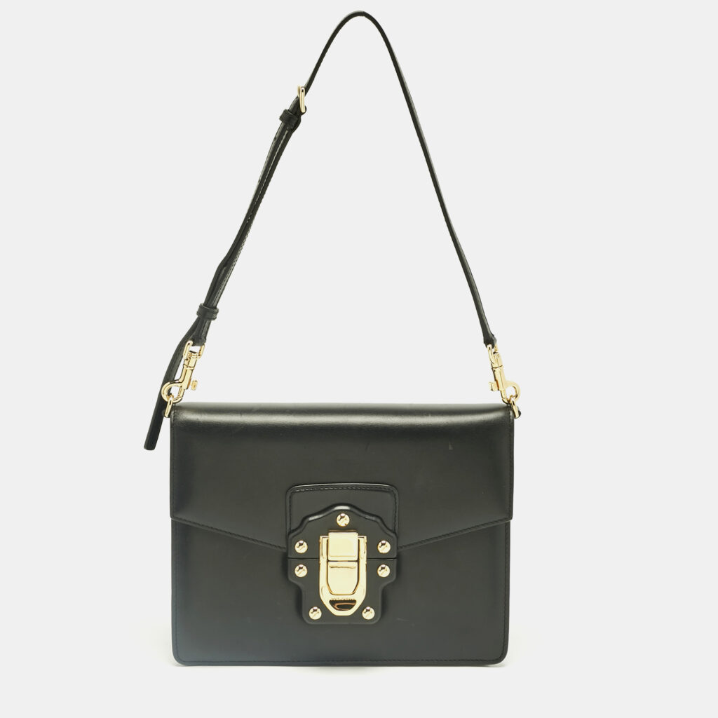 Dolce & Gabbana Black Leather Lucia Shoulder Bag Dolce & Gabbana Black Leather Lucia Shoulder Bag