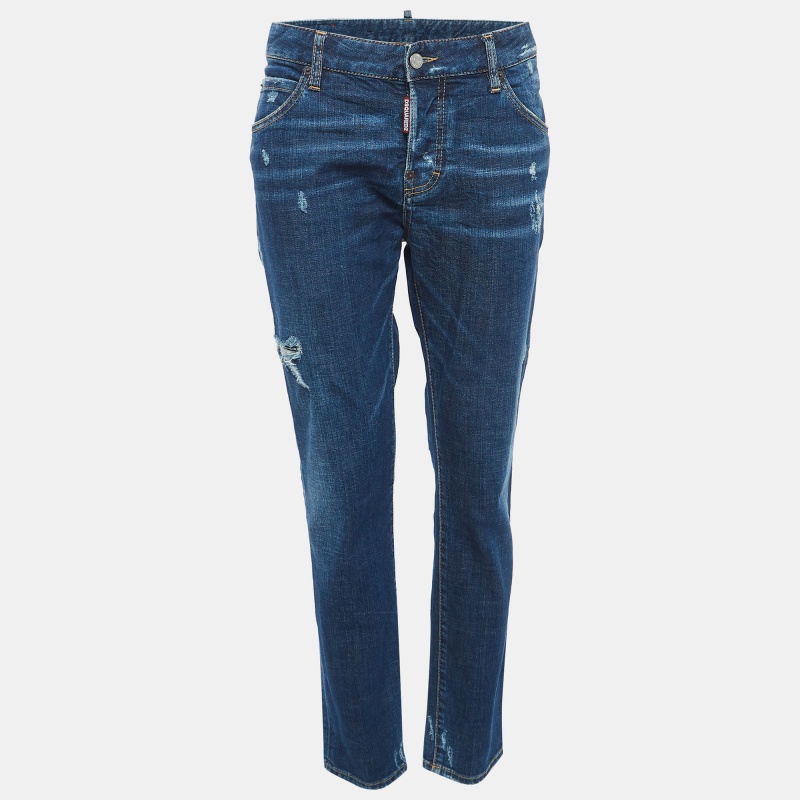 luxury-women-dsquared2-used-clothes-p916695-1704355858-007-1.jpg Dsquared2 Blue Distressed Denim Cool Girl Jean M
