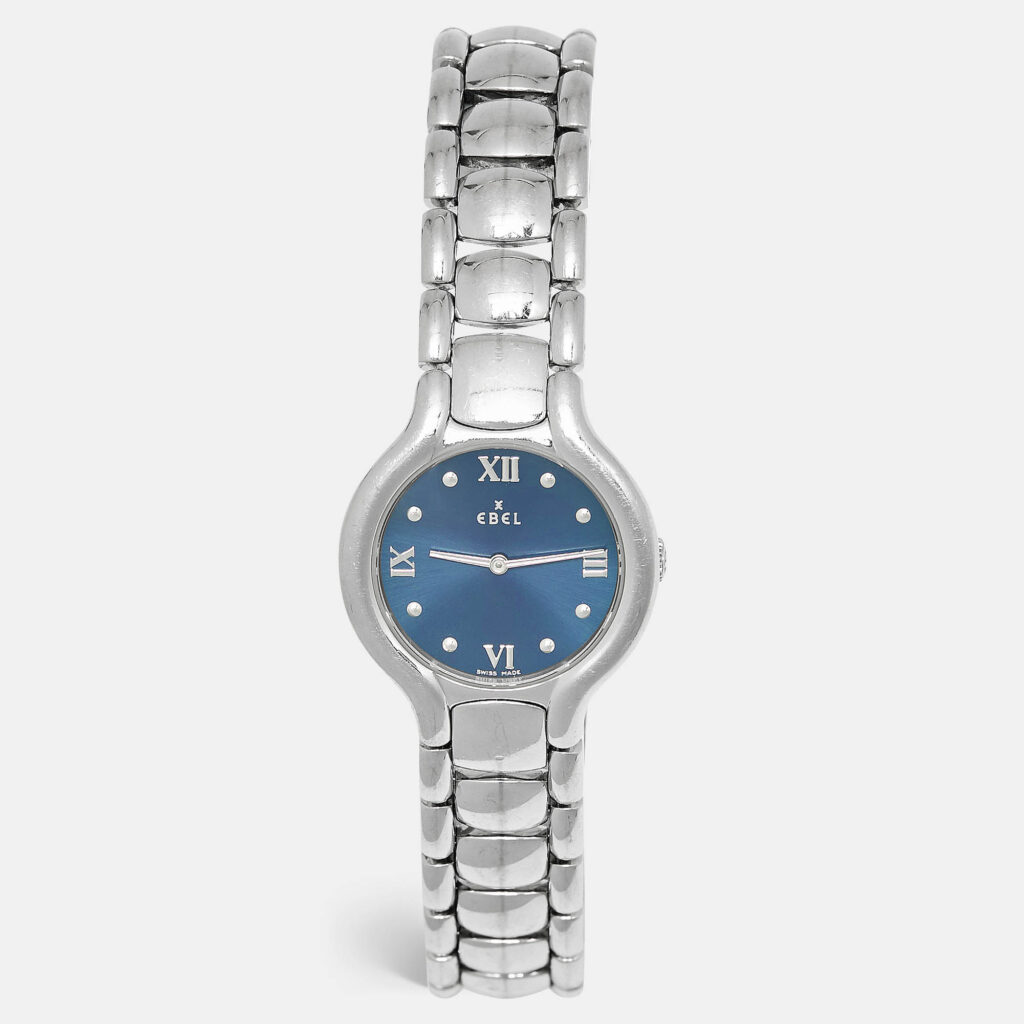 luxury-women-ebel-used-watches-p1229720-005-1.jpg Ebel Beluga E9157121 Blue Dial Stainless Steel Women's Wristwatch 27 mm
