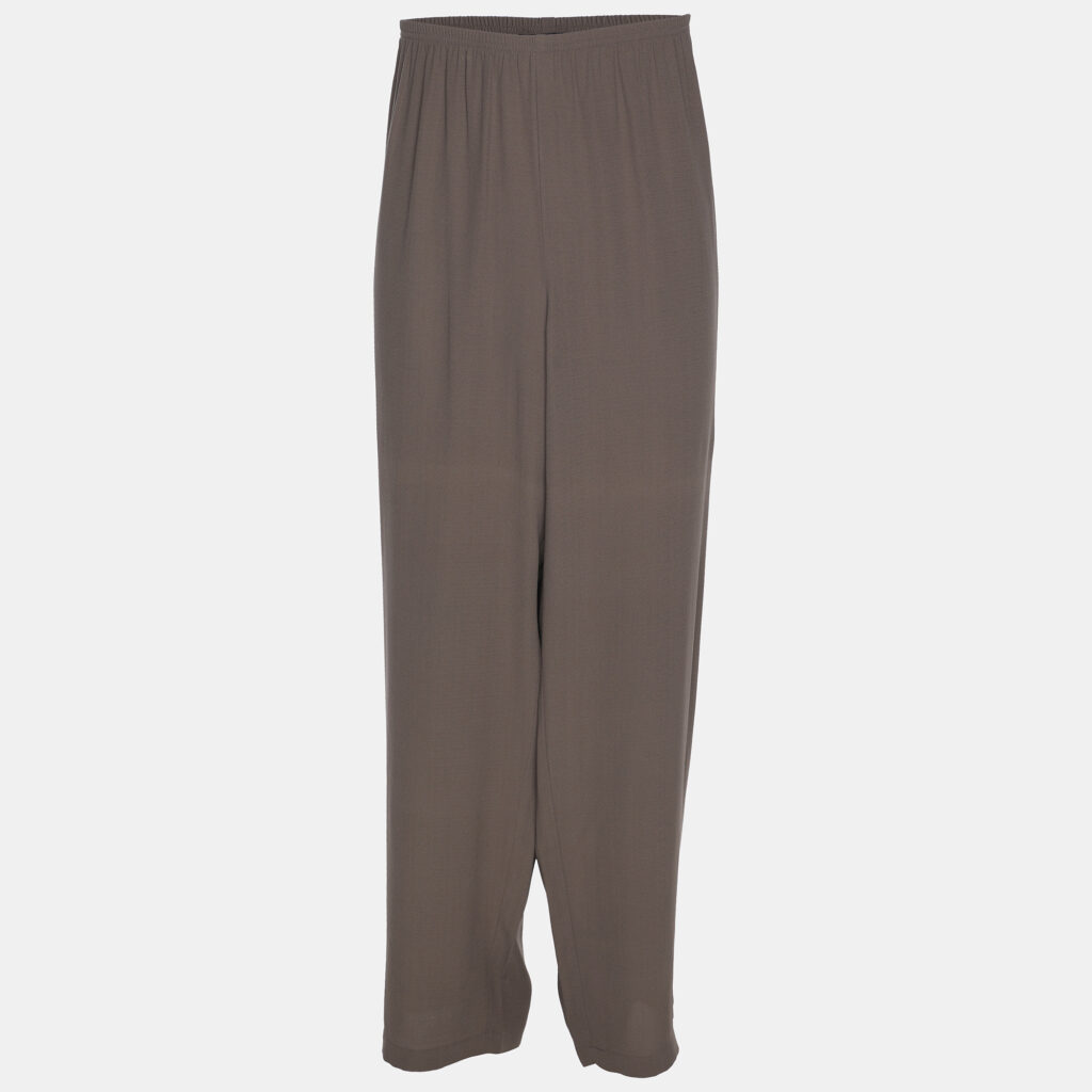 Eileen Fisher Grey Crepe Wide Leg Trousers XXL Eileen Fisher Grey Crepe Wide Leg Trousers XXL
