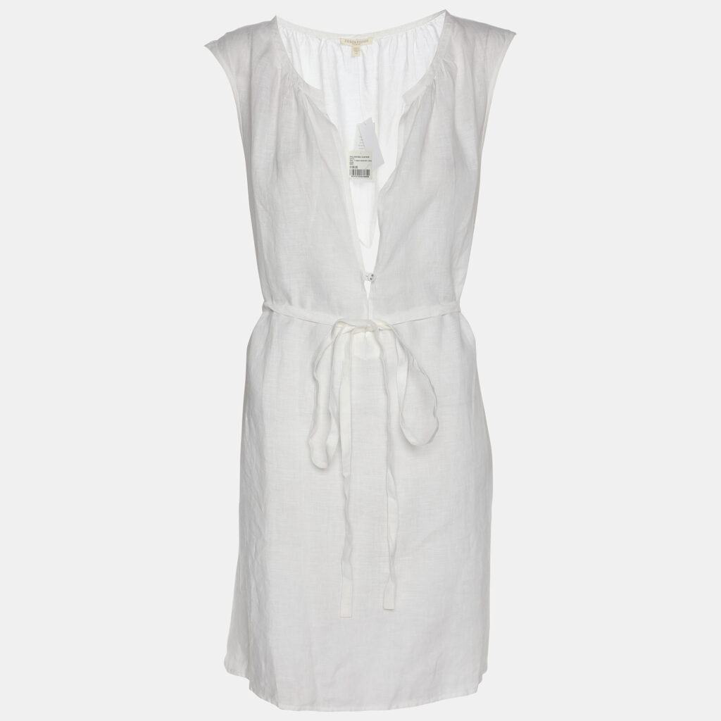 Eileen Fisher White Linen Belted Dress XXL Eileen Fisher White Linen Belted Dress XXL