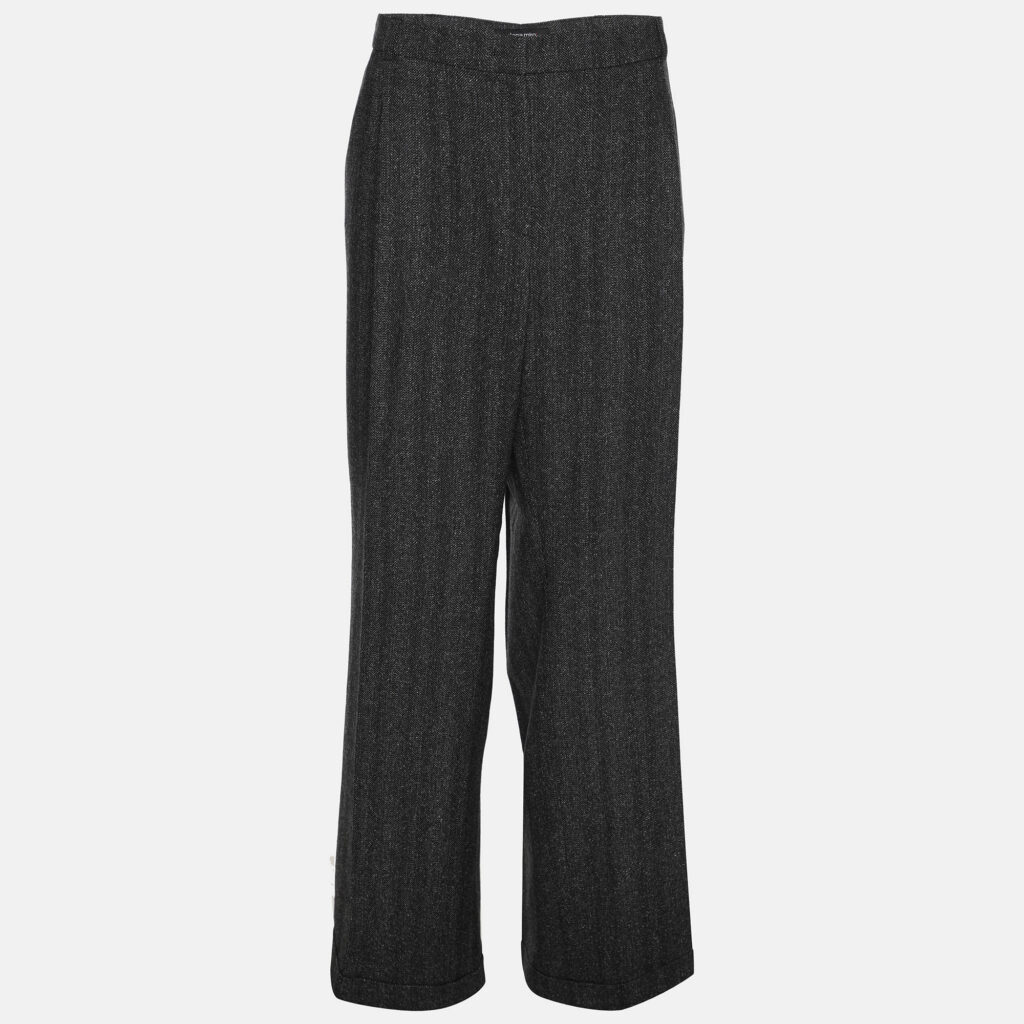 Elena Miro Grey Wool Blend Loose Trourser XL Elena Miro Grey Wool Blend Loose Trourser XL