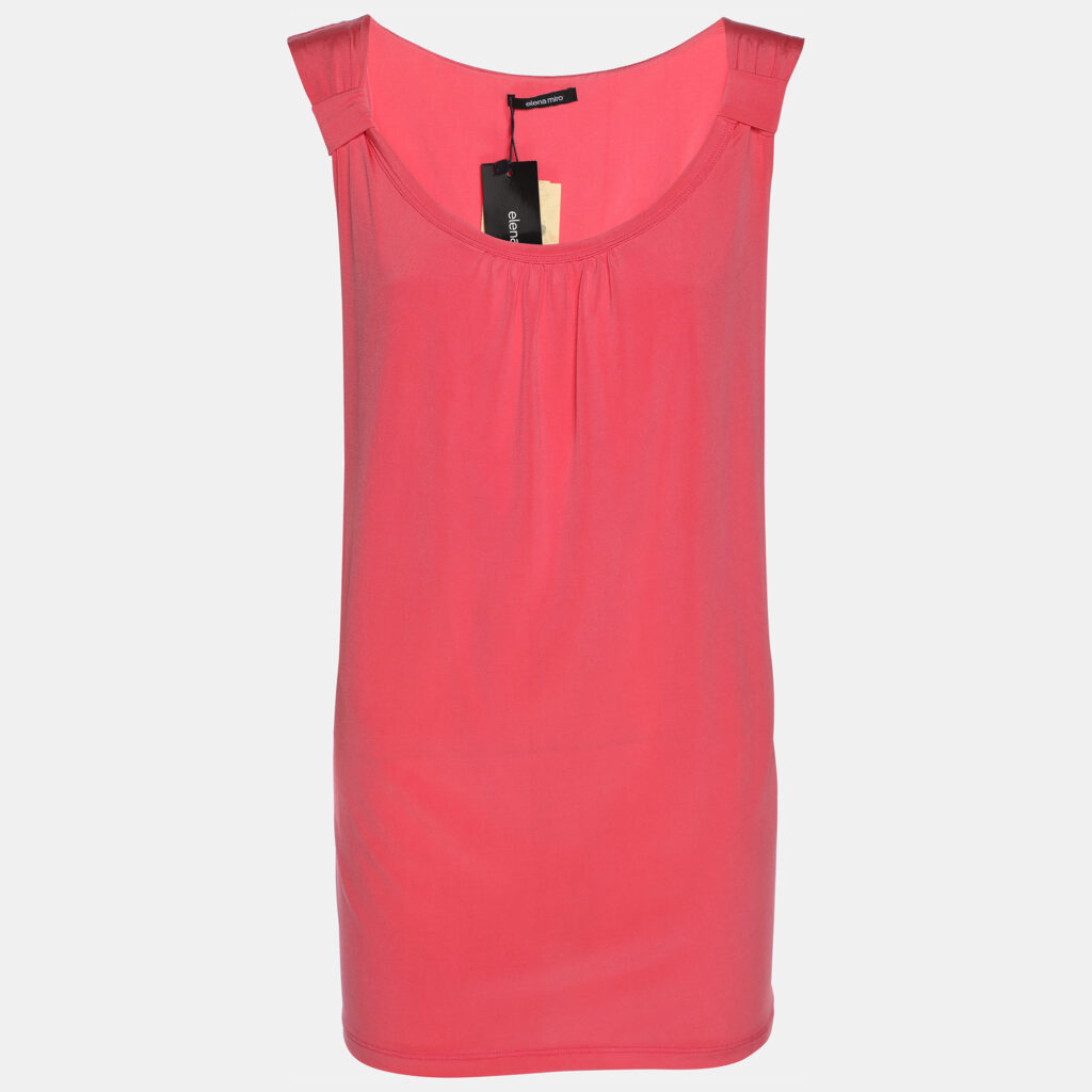 Elena Miro Pink Jersey Sleeveless Top XL Elena Miro Pink Jersey Sleeveless Top XL