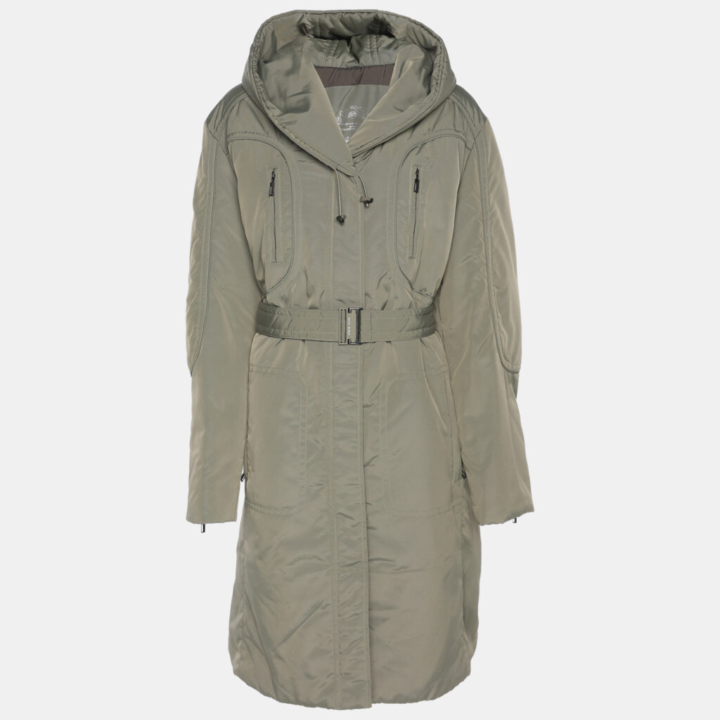 Elena Miro Sport by Elena Miro Grey Nylon Puffer Jacket XL Elena Miro Sport by Elena Miro Grey Nylon Puffer Jacket XL