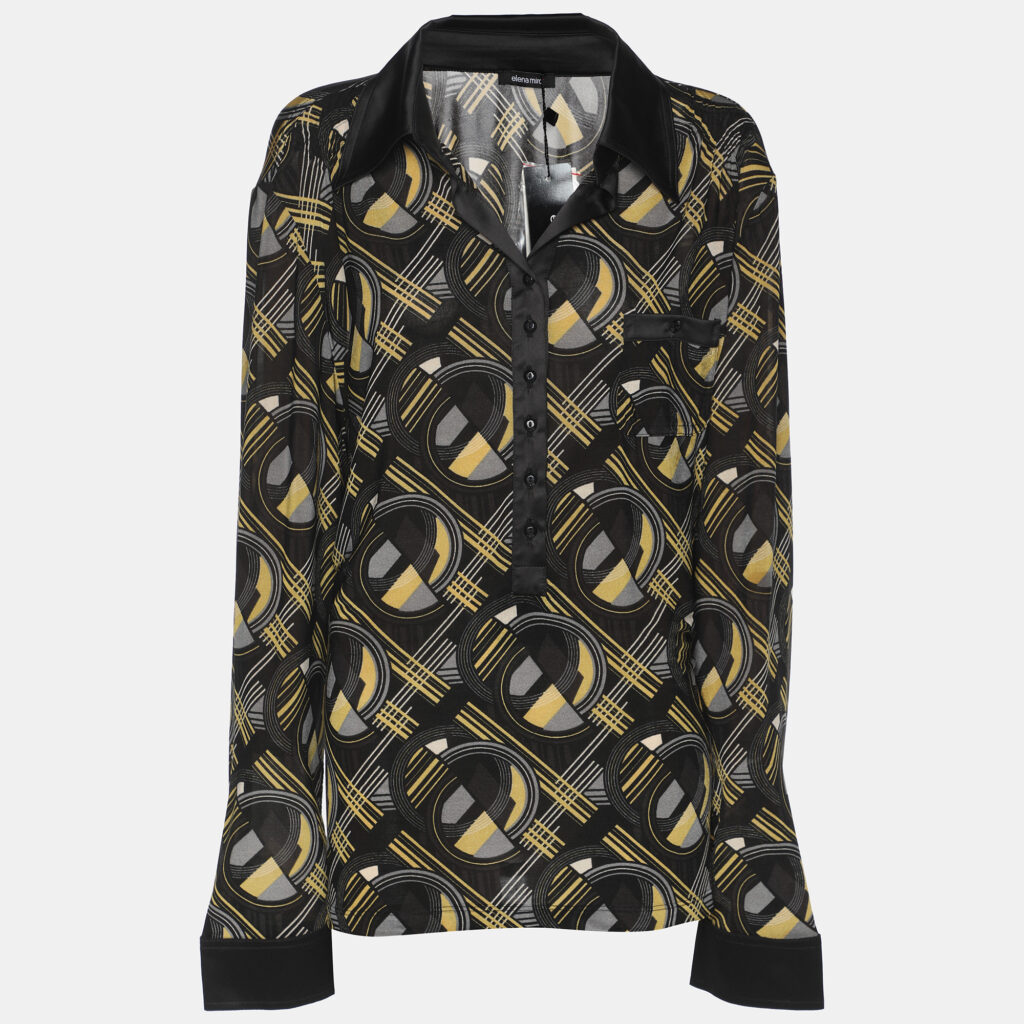 Elena Miro Multicolor Printed Jersey Full Sleeve T-Shirt XXL