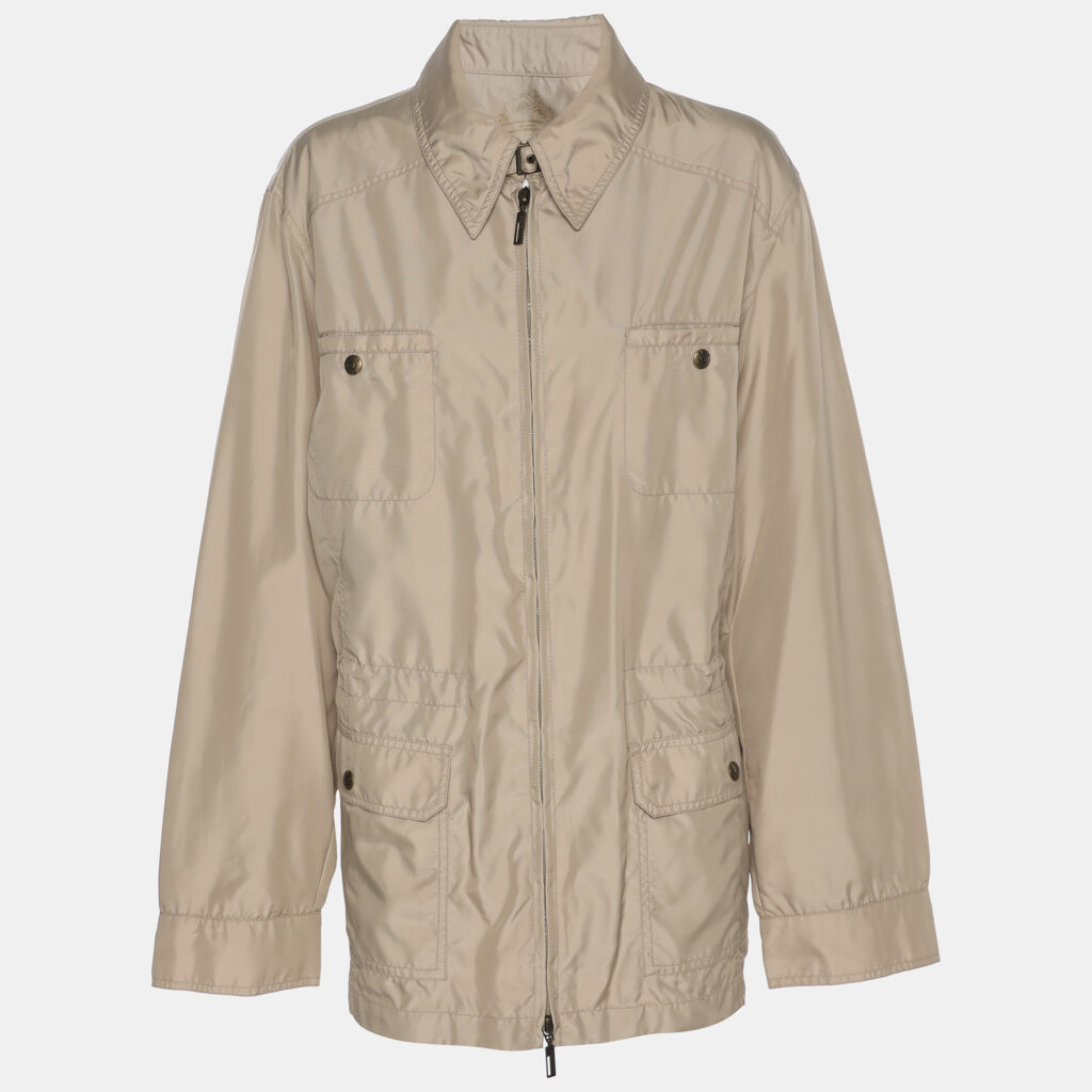 luxury-women-elena-miro-new-clothes-p1186199-002-1.jpg Elena Miro Sport by Elena Miro Beige Nylon Jacket XL