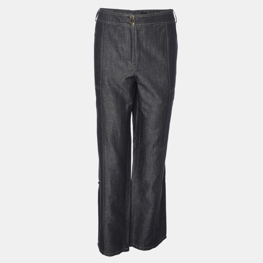 Elena Miro Blue Linen Blend Pants XXL