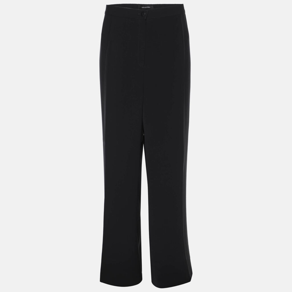 Elena Miro Black Crepe Straight Pants XXL Elena Miro Black Crepe Straight Pants XXL